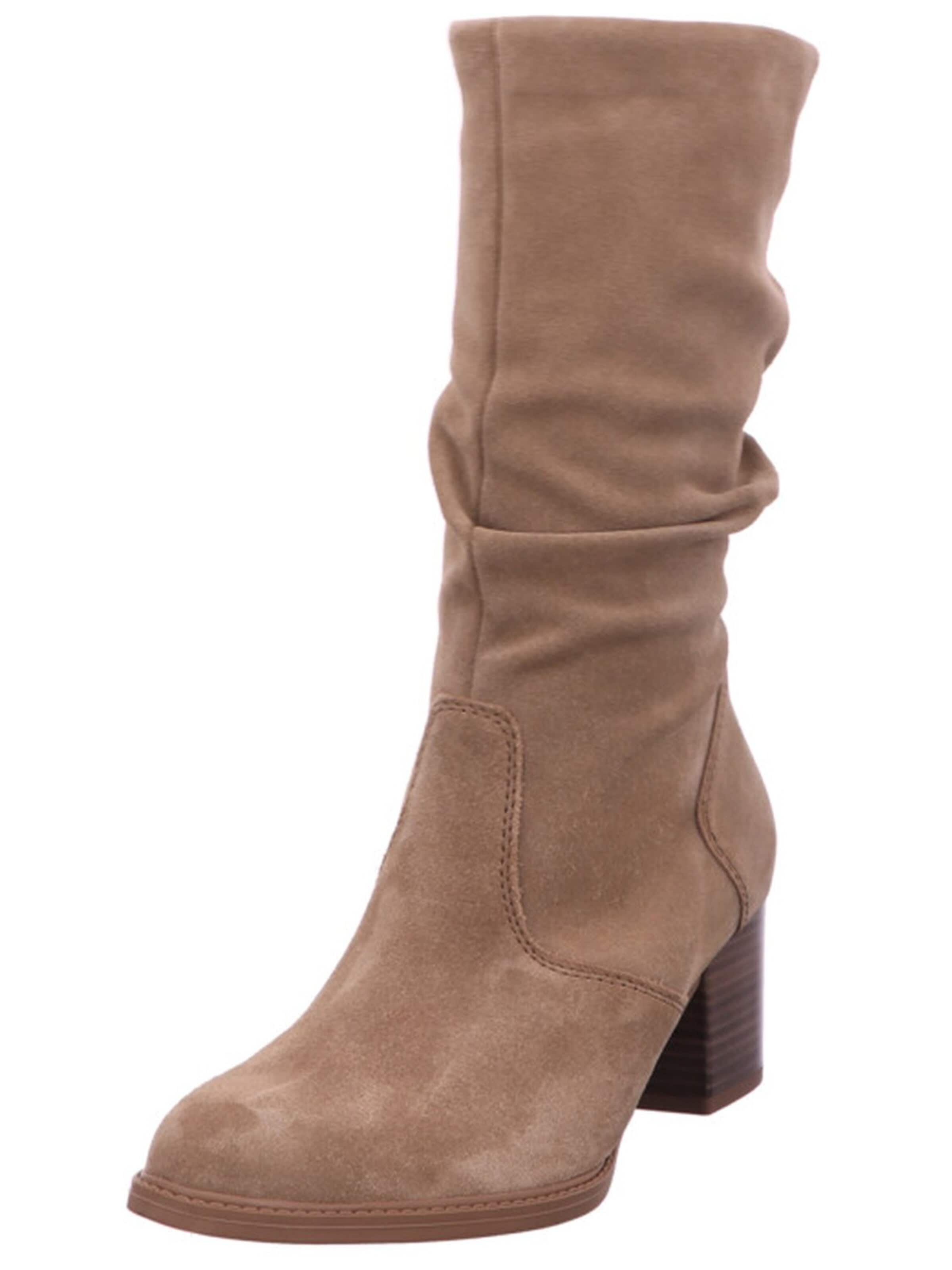GABOR Boots 'Klassischer Stiefel Damen 8041.02.004 Rauleder in beige' in Beige: front