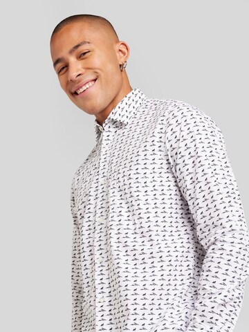 BOSS Regular Fit Hemd 'Remiton_M' in Weiß