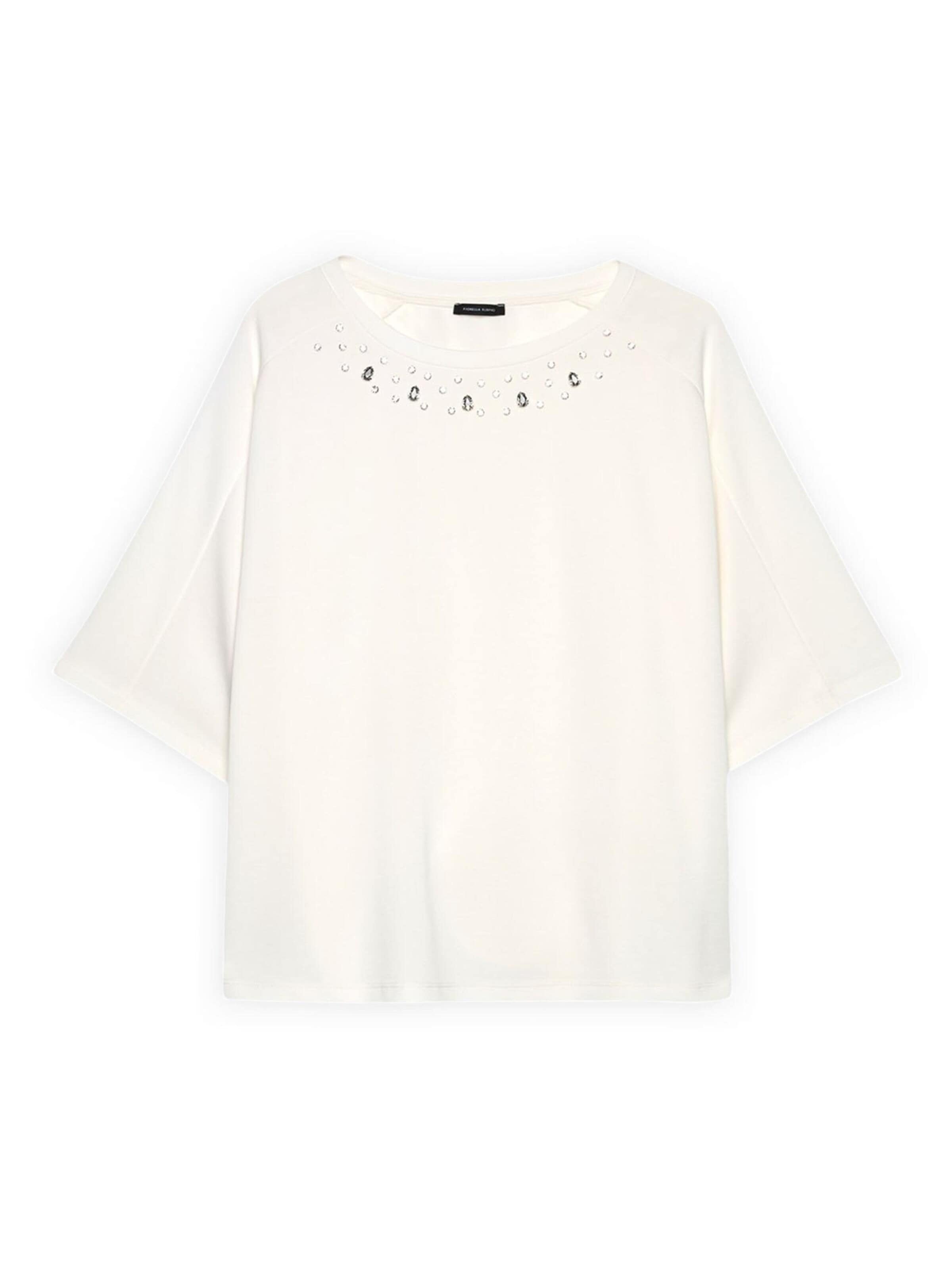 Pull-over Fiorella Rubino en blanc : devant