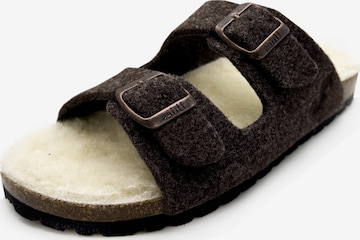 thies Pantolette 'thies 1856 ® Recycled Wool Sandal' in Braun: Vorderseite