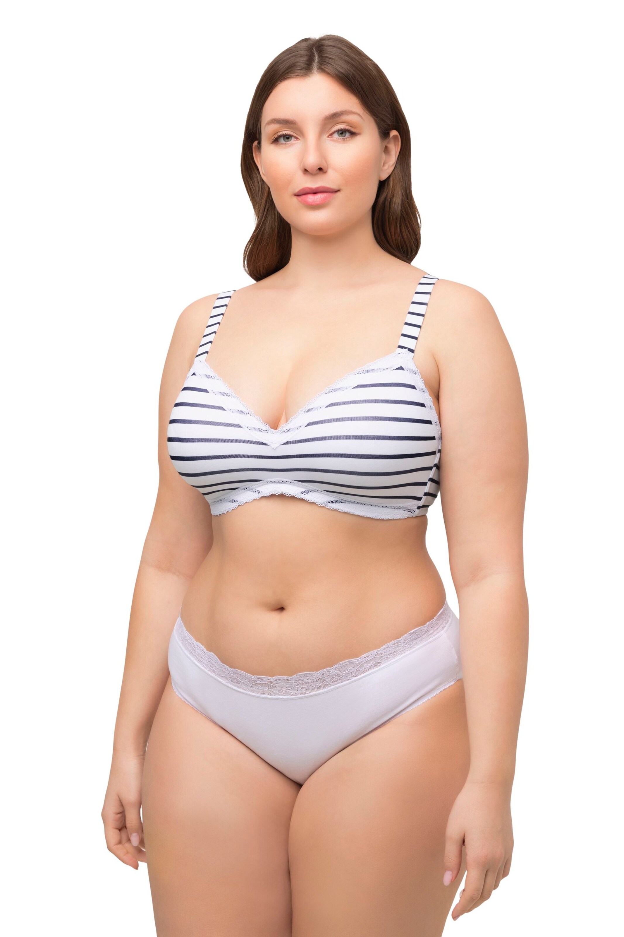 Ulla Popken T-shirt BH in Wit