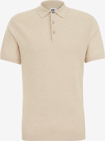 T-Shirt WE Fashion en beige : devant