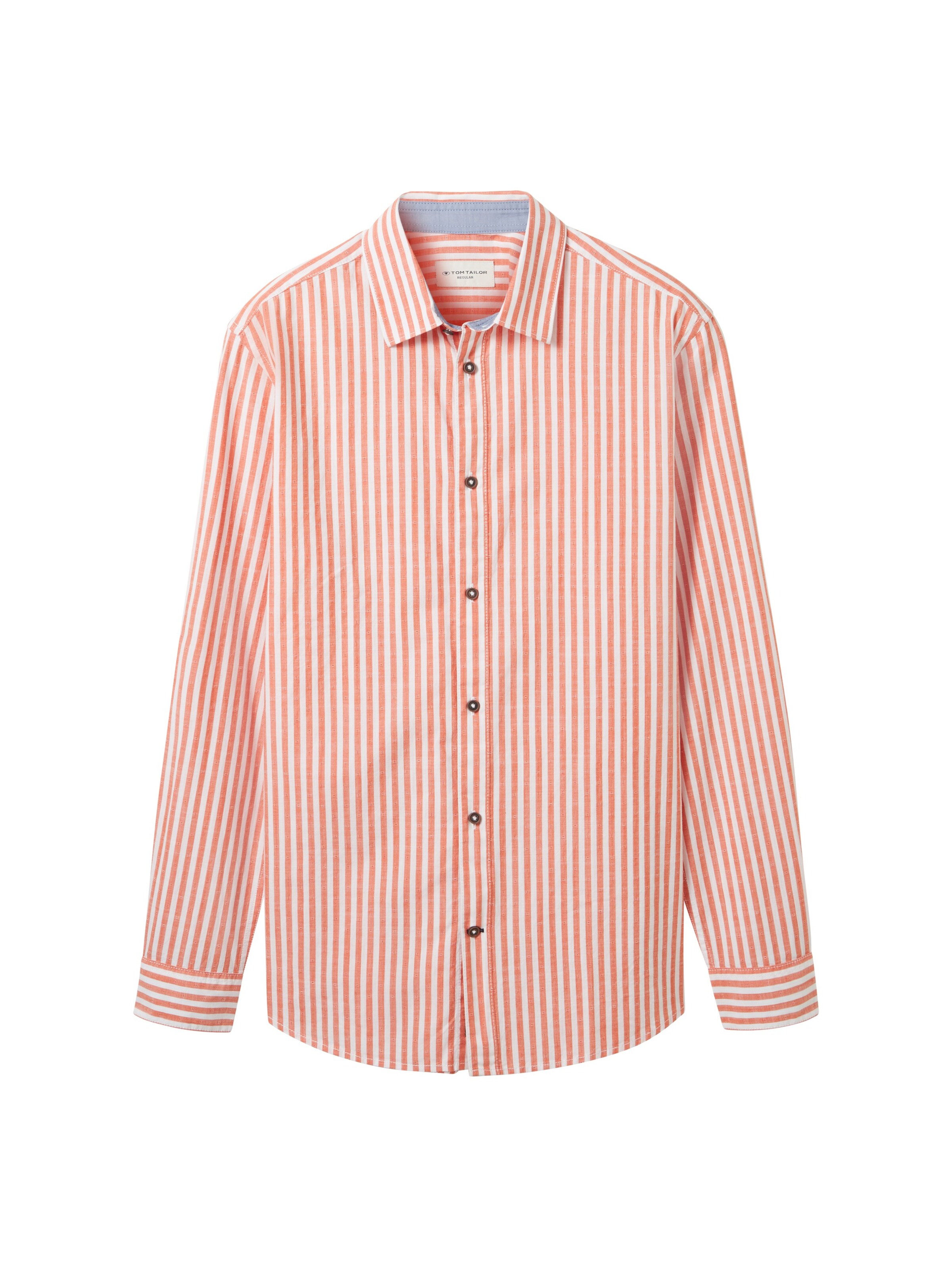 TOM TAILOR Regular Fit Hemd in Orange: Vorderseite