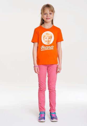 LOGOSHIRT T-Shirt 'Brandt Zwieback' in Orange