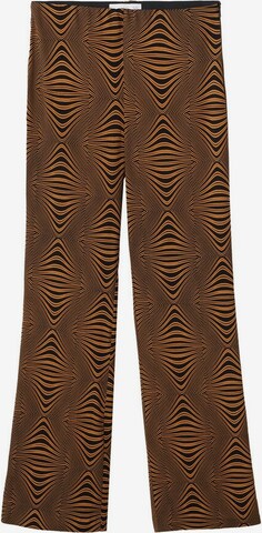 MANGO Loose fit Pants 'Leona' in Brown: front