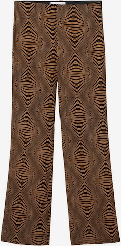 MANGO Loose fit Pants 'Leona' in Brown: front