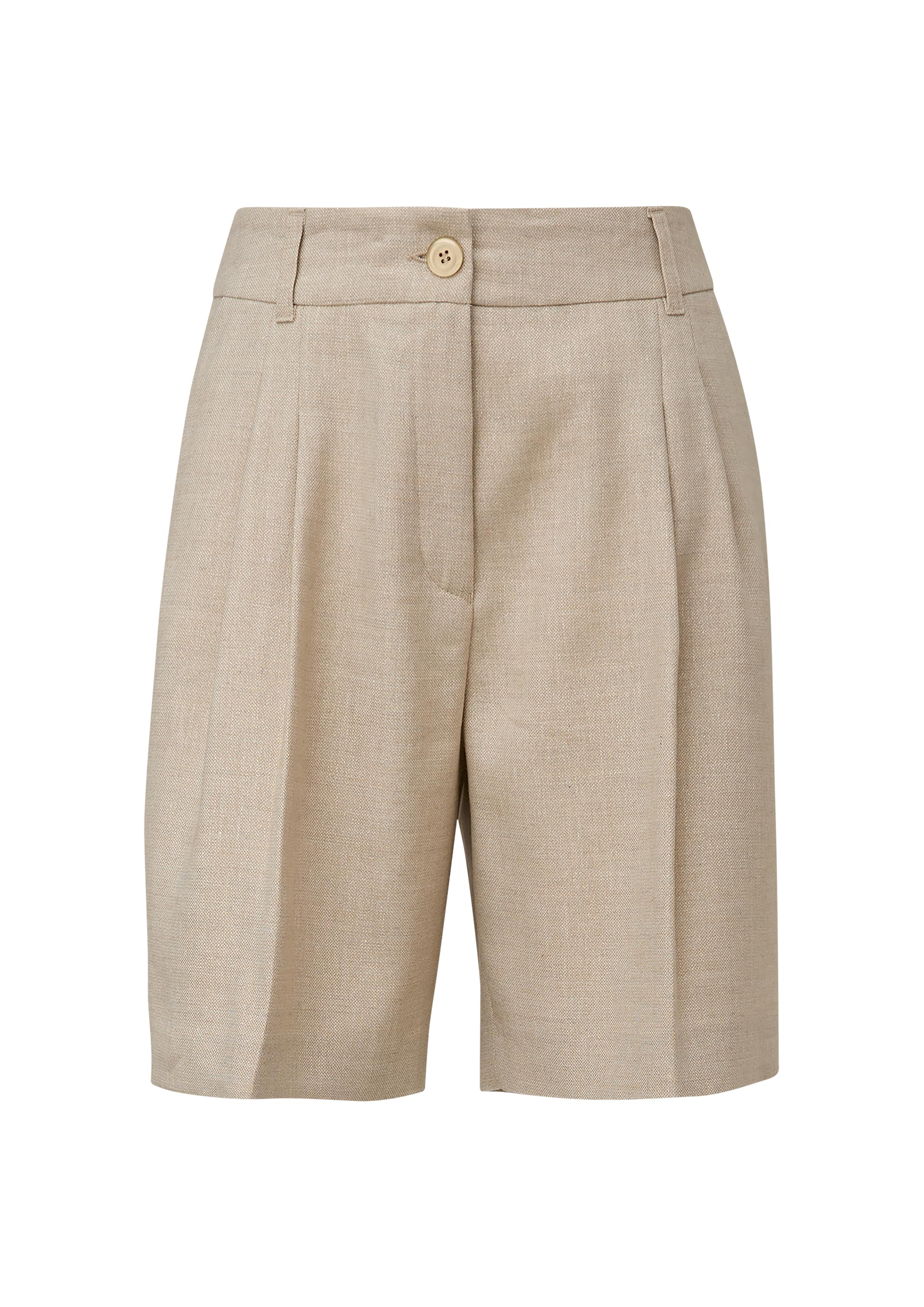 Wide Leg Pantalon à pince s.Oliver BLACK LABEL en beige : devant