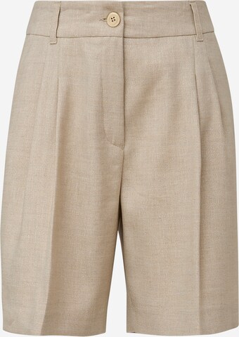 Wide Leg Pantalon à pince s.Oliver BLACK LABEL en beige : devant