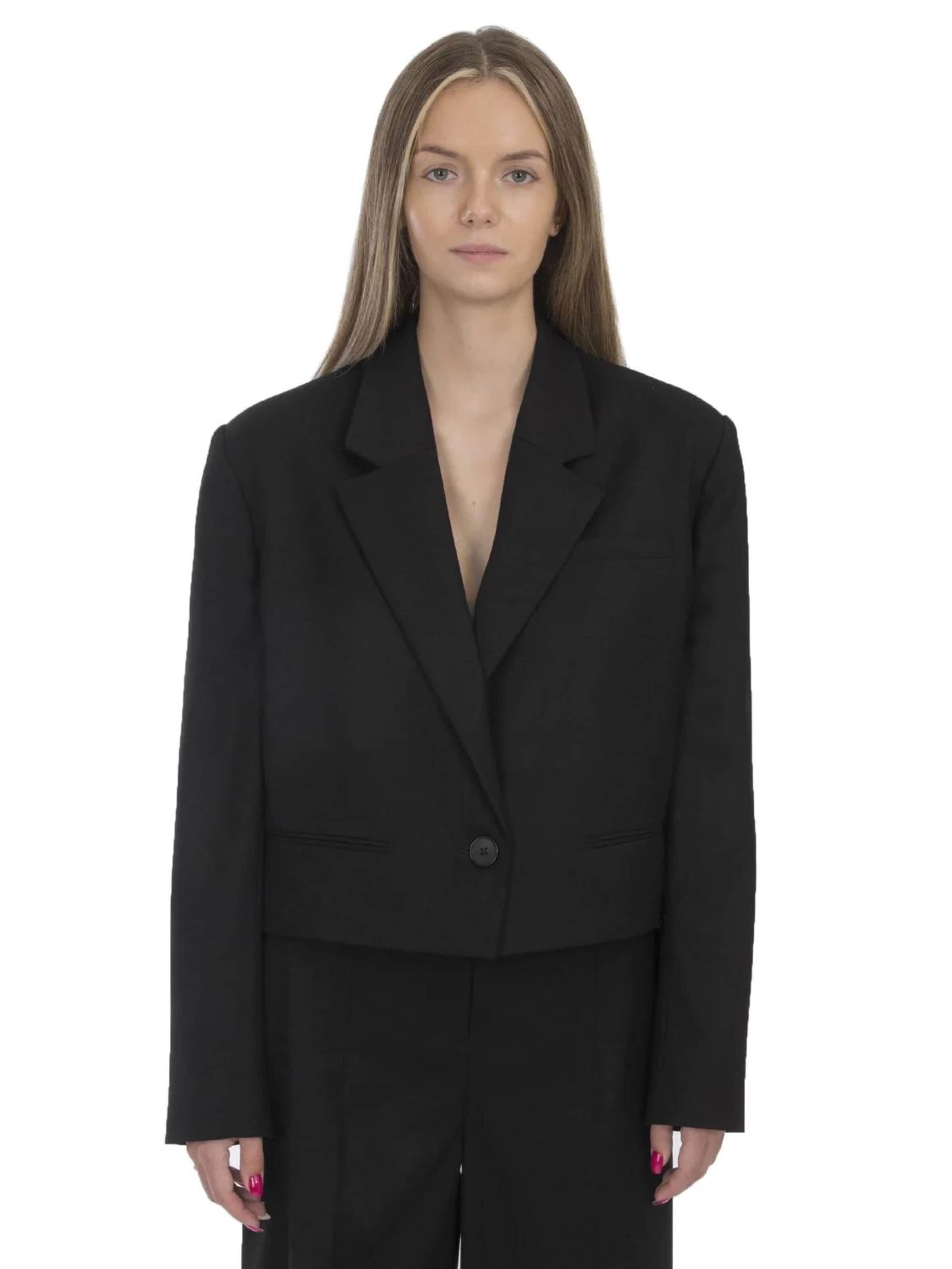 OPRA Blazer 'Opra Marynarka Damska LEILA W Kolorze Czarnym OPRA-MAR-LEILA-BLACK' in Black