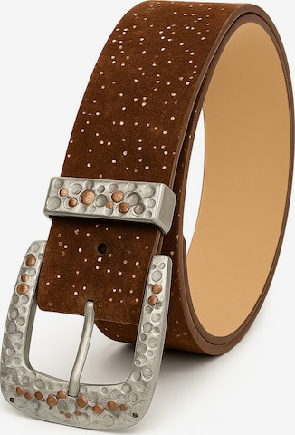 COLLEZIONE ALESSANDRO Belt 'Sparkle' in Brown: front