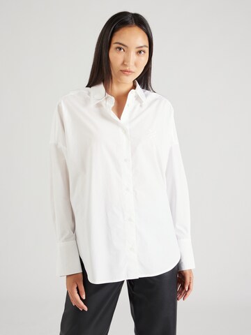 UNITED COLORS OF BENETTON Blouse in Wit: voorkant