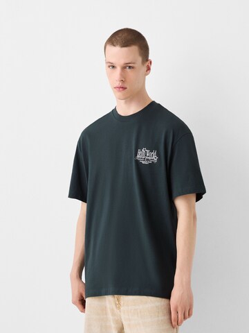 Bershka Shirt in Groen: voorkant