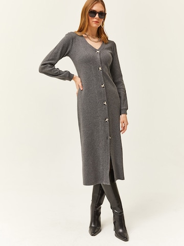 Robe-chemise olalook en gris