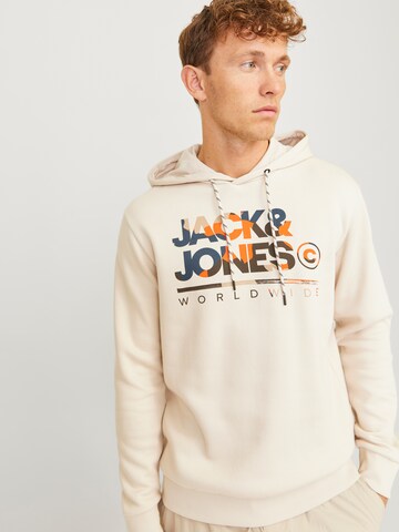 JACK & JONES Sweatshirt 'JJLuke' in Beige