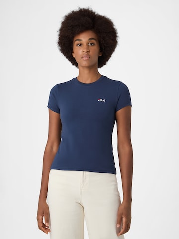 FILA - Camisa 'Trivero' em azul: frente
