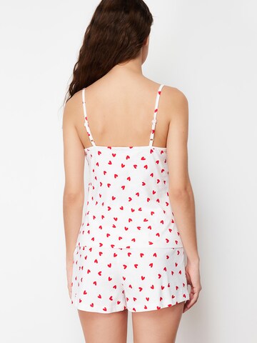 TrendyolKratke hlače za spavanje - bijela boja