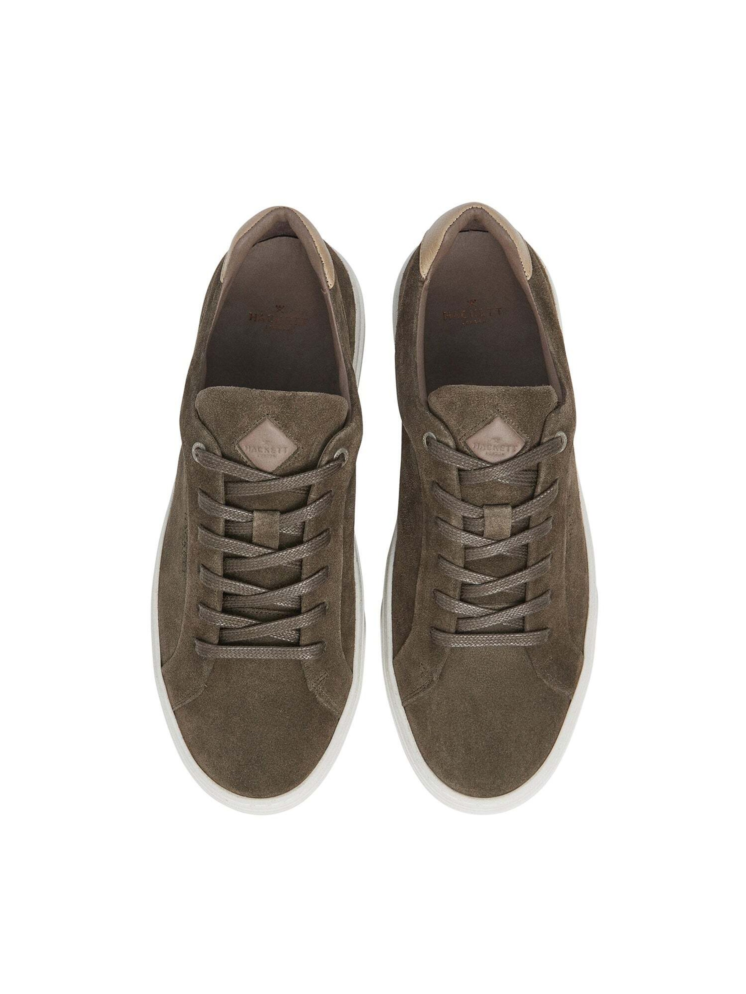 Sneaker bassa 'Hackney Destine' di Hackett London in verde