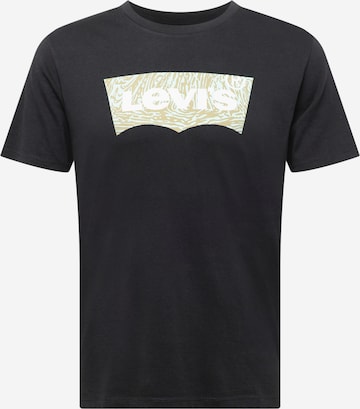 LEVI'S T-Shirt 'GRAPHIC CREWNECK TEE BLACKS' in Schwarz: predná strana