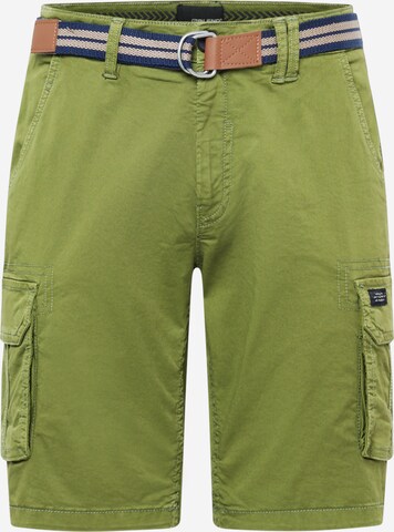 Pantalon cargo BLEND en vert : devant