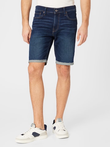 HOLLISTER Skinny Shorts in Blau: predná strana