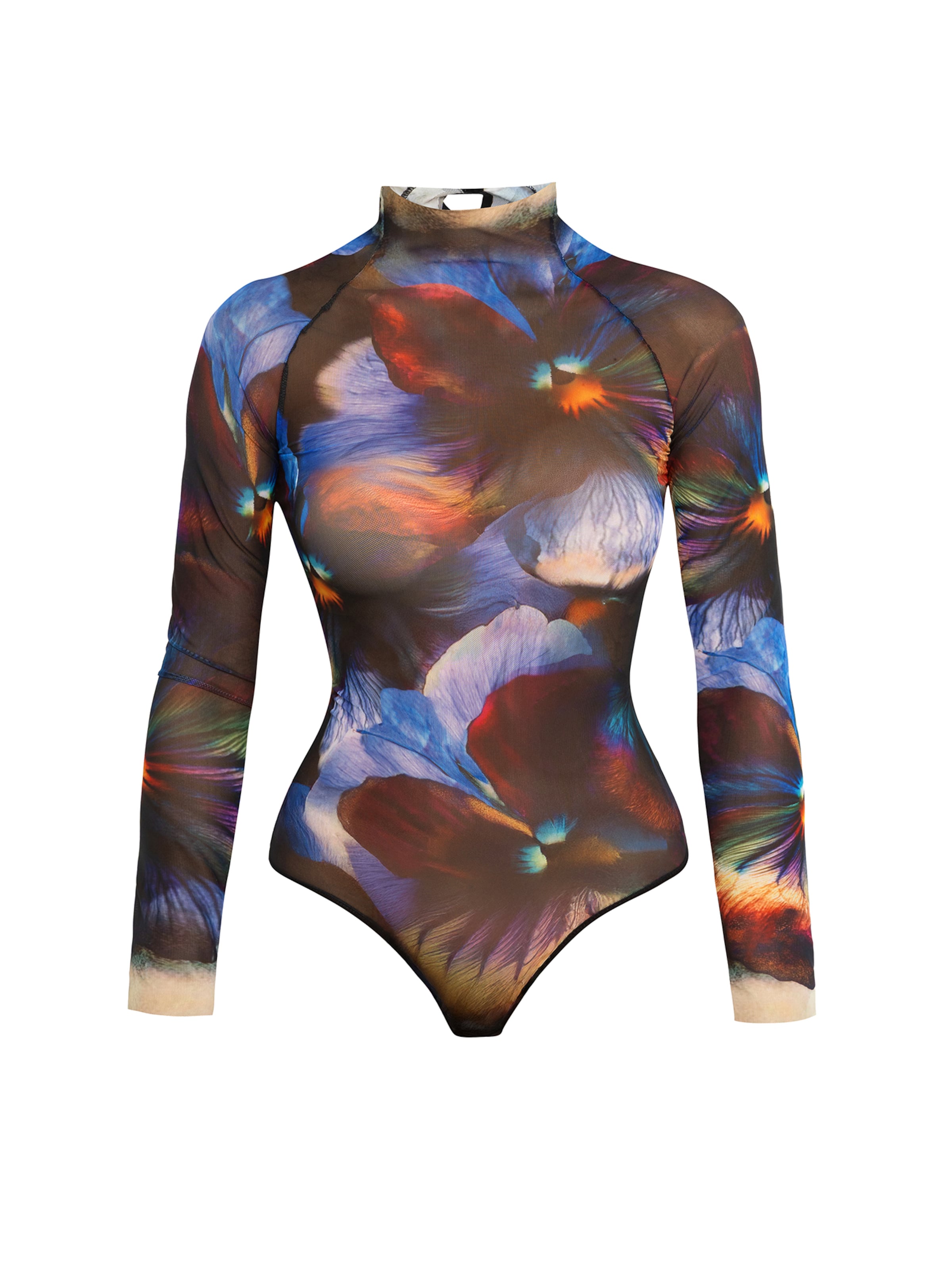 JIORO Blusenbody in Mischfarben: Vorderseite