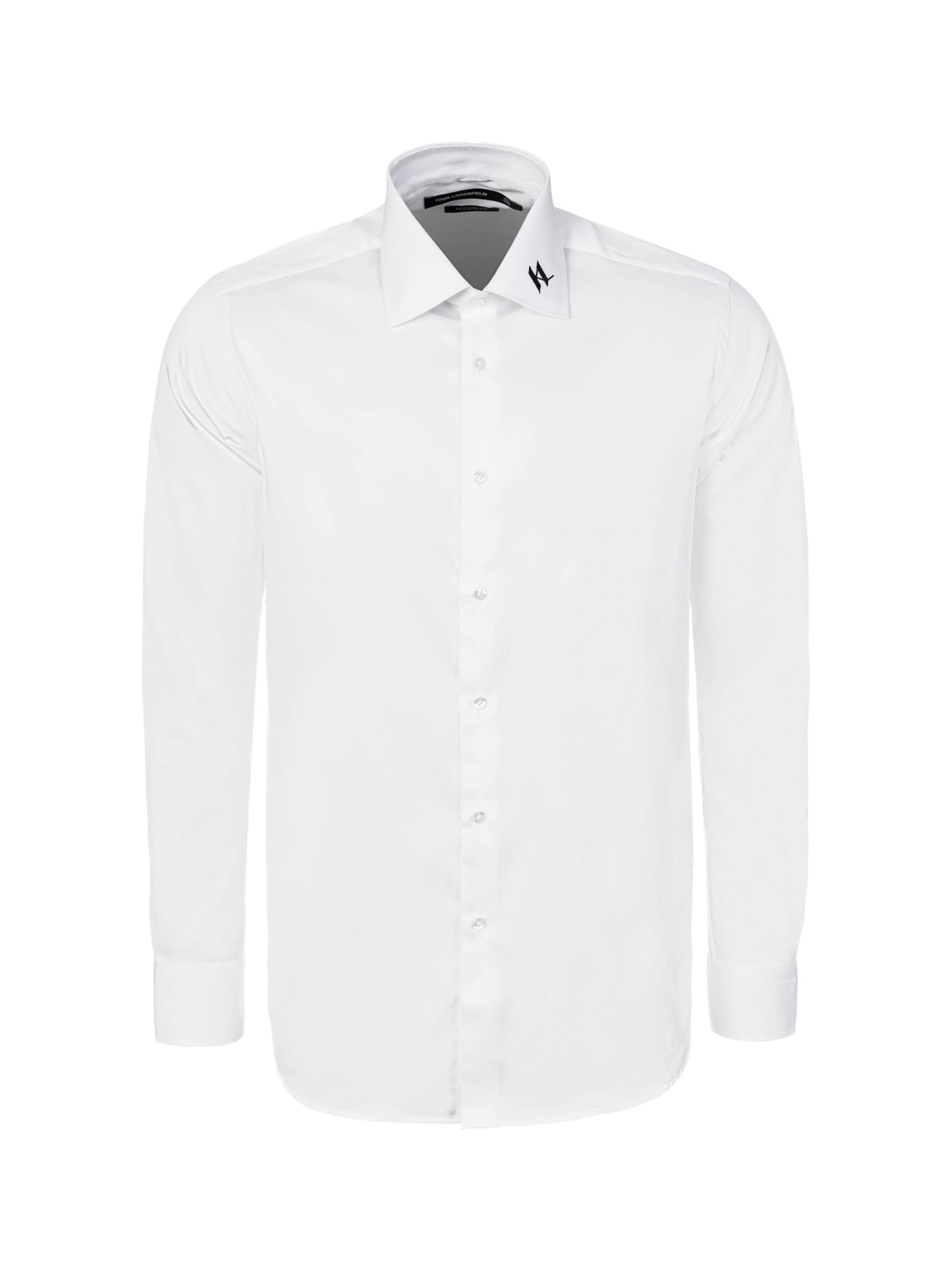 Karl Lagerfeld - Regular Fit Camisa '605041' em branco: frente