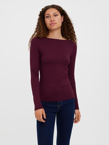 VERO MODA Shirt 'Panda' in Purple: front