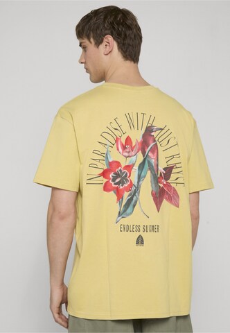 T-Shirt 'Paradise Bird ' Just Rhyse en jaune : devant