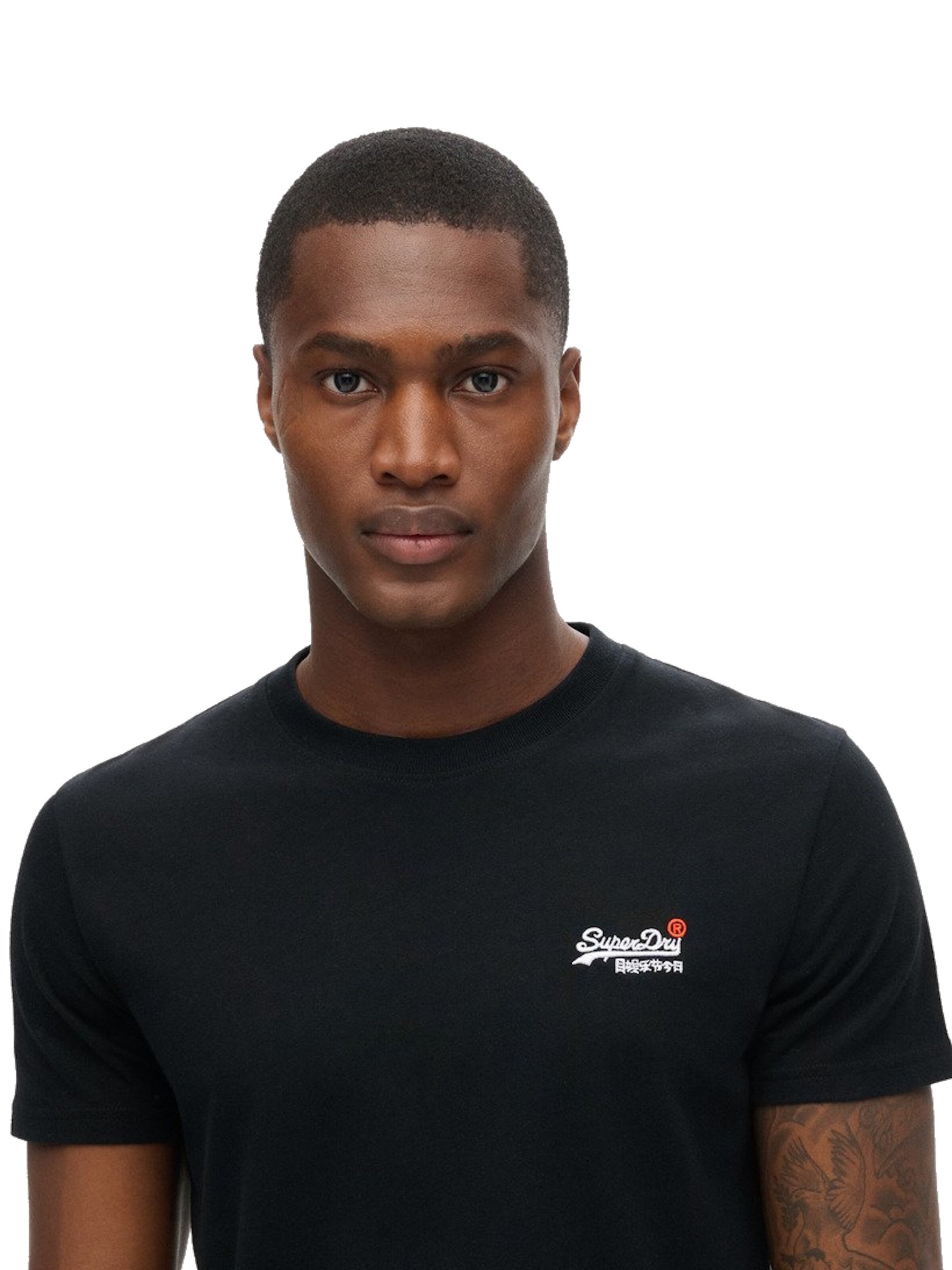 Superdry Koszulka 'Essential' w kolorze czarny