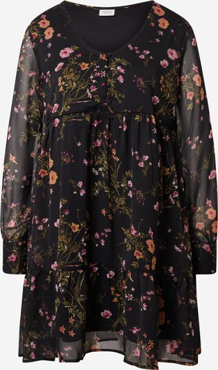 JDY Robe-chemise 'MOLLY' en olive / orange / rose / noir, Vue avec produit
