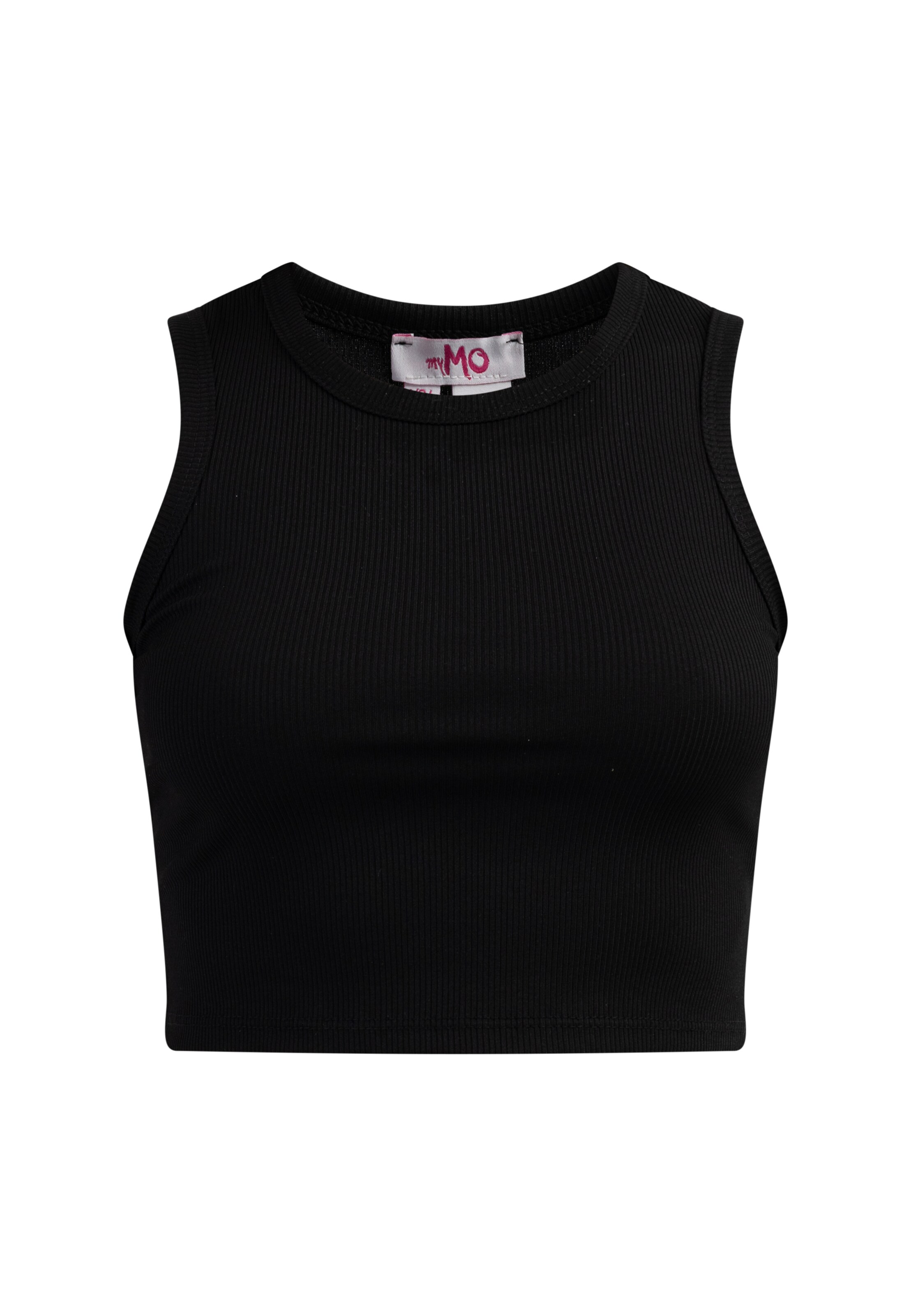 MYMO Top in Black: front