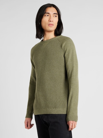 Pull-over QS en vert : devant