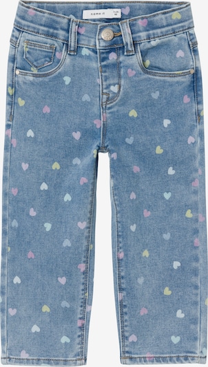 NAME IT Jeans 'BELLA' in Blue denim / Light blue / Lemon / Purple, Item view