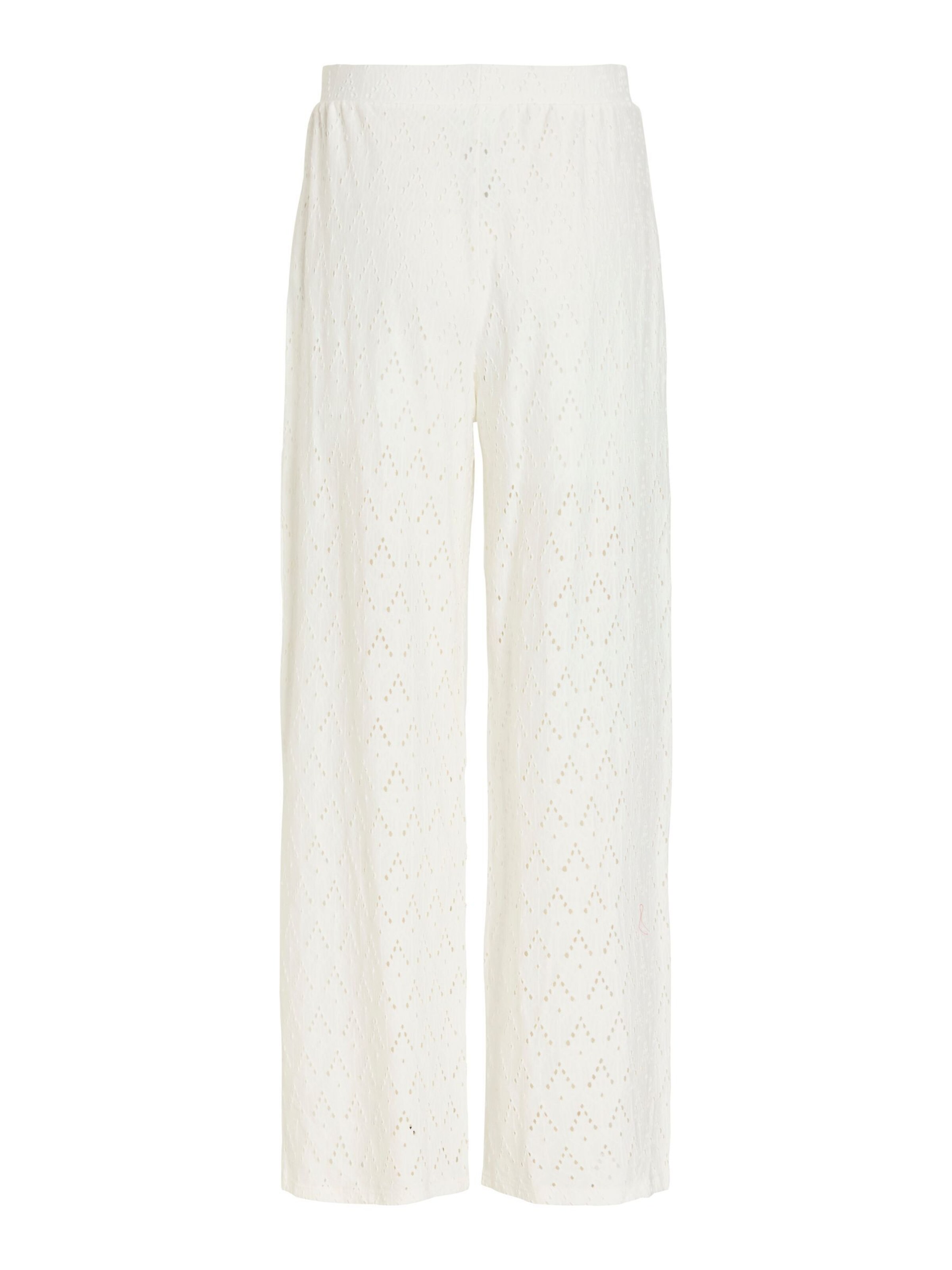 VILA - Pierna ancha Pantalón 'VIAmalina' en blanco