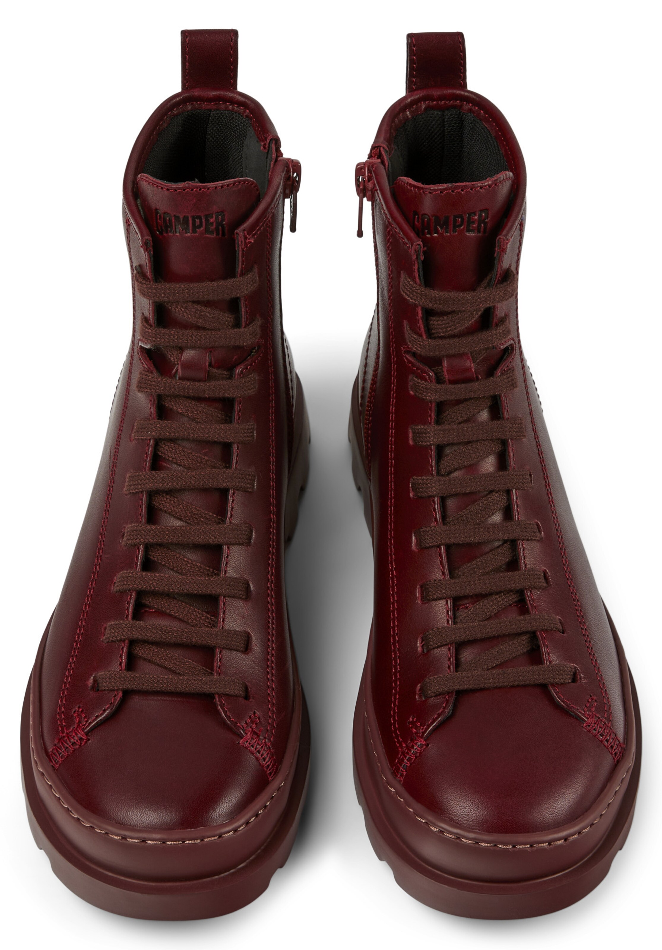 Bottines à lacets 'Brutus' CAMPER en rouge