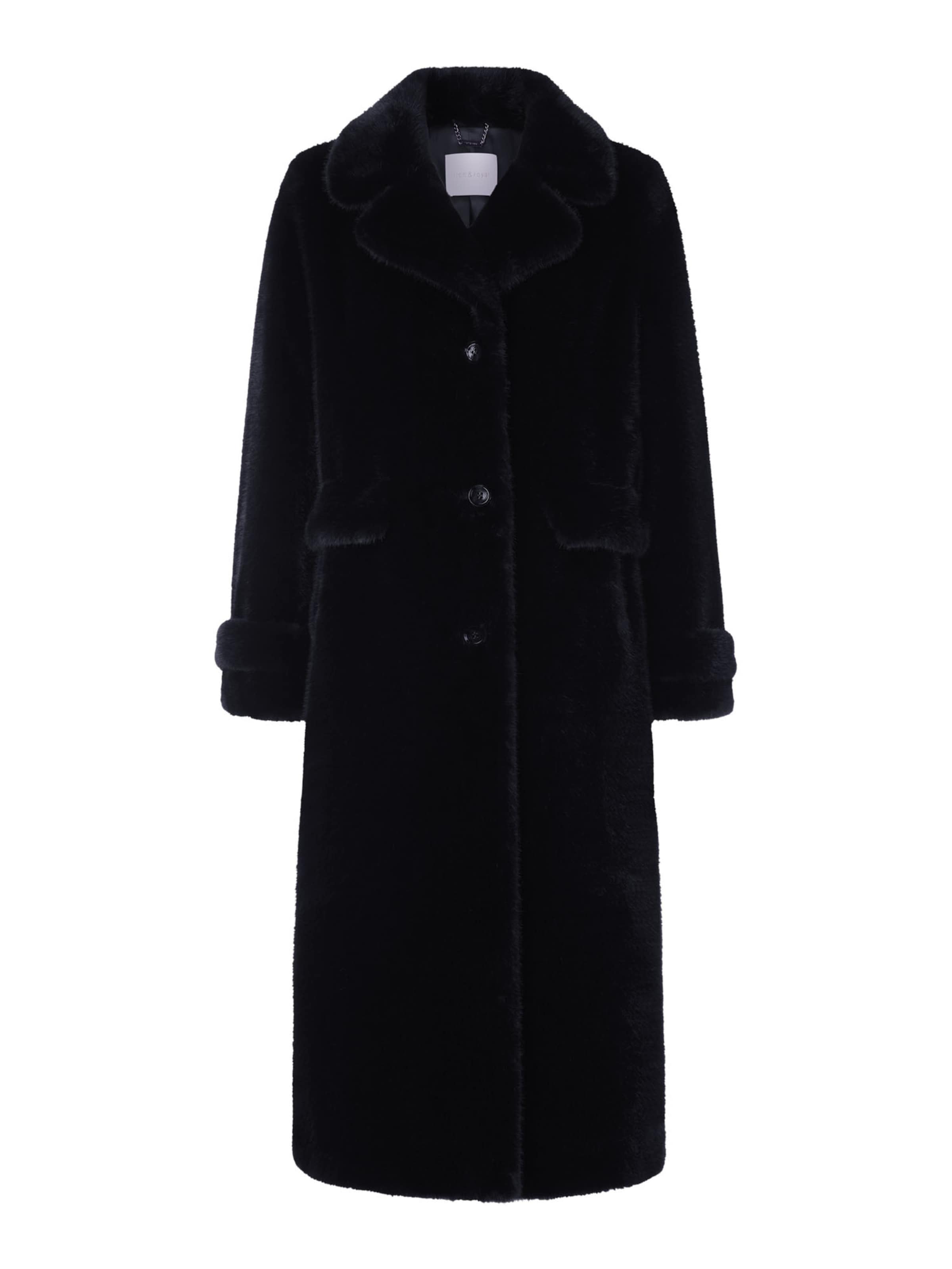Cappotto invernale di Rich & Royal in nero: frontale
