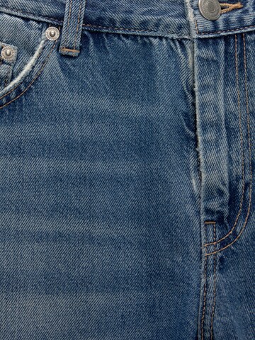 Wide Leg Jean Pull&Bear en bleu