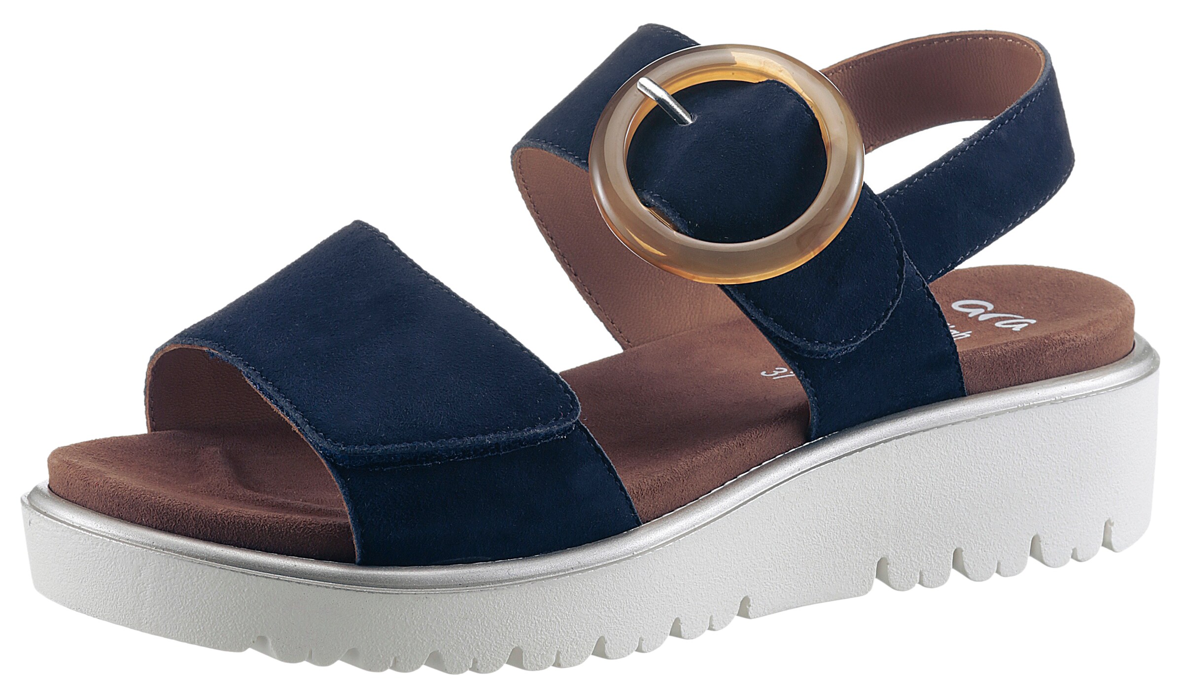 ARA - Sandália 'Bilbao' em azul: frente