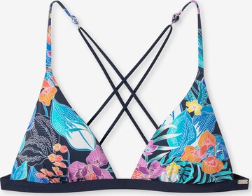 SCHIESSER Triangle Bikini Top 'Aqua Mix & Match' in Blue: front