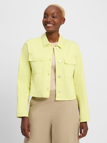 Veste mi-saison comma casual identity en jaune : devant
