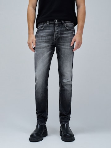 Coupe slim Jean Salsa Jeans en noir : devant