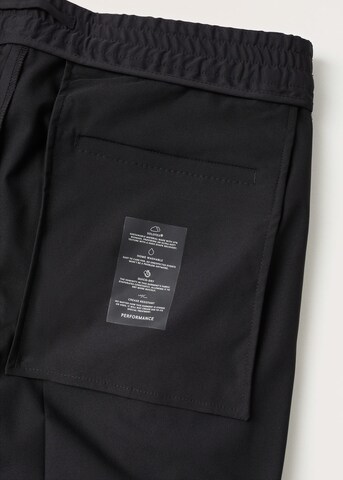 MANGO MAN Slim fit Pleated Pants 'Cool' in Black