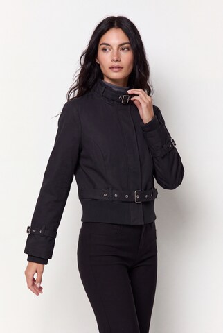 BALMOHK - Chaqueta de entretiempo en negro: frente