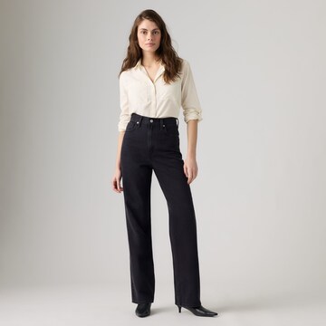 LEVI'S ® Laiad sääred Teksapüksid 'High Waisted Straight', värv must