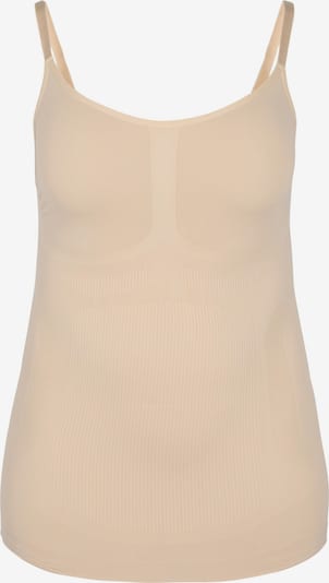 Devoted by Zizzi Shapingtop i beige, Produktvisning