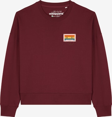Sweat-shirt 'Rainbow Cassette ' Watapparel en rouge : devant