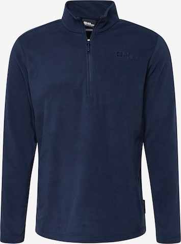 JACK WOLFSKIN - Pullover desportivo 'Taunus' em azul: frente