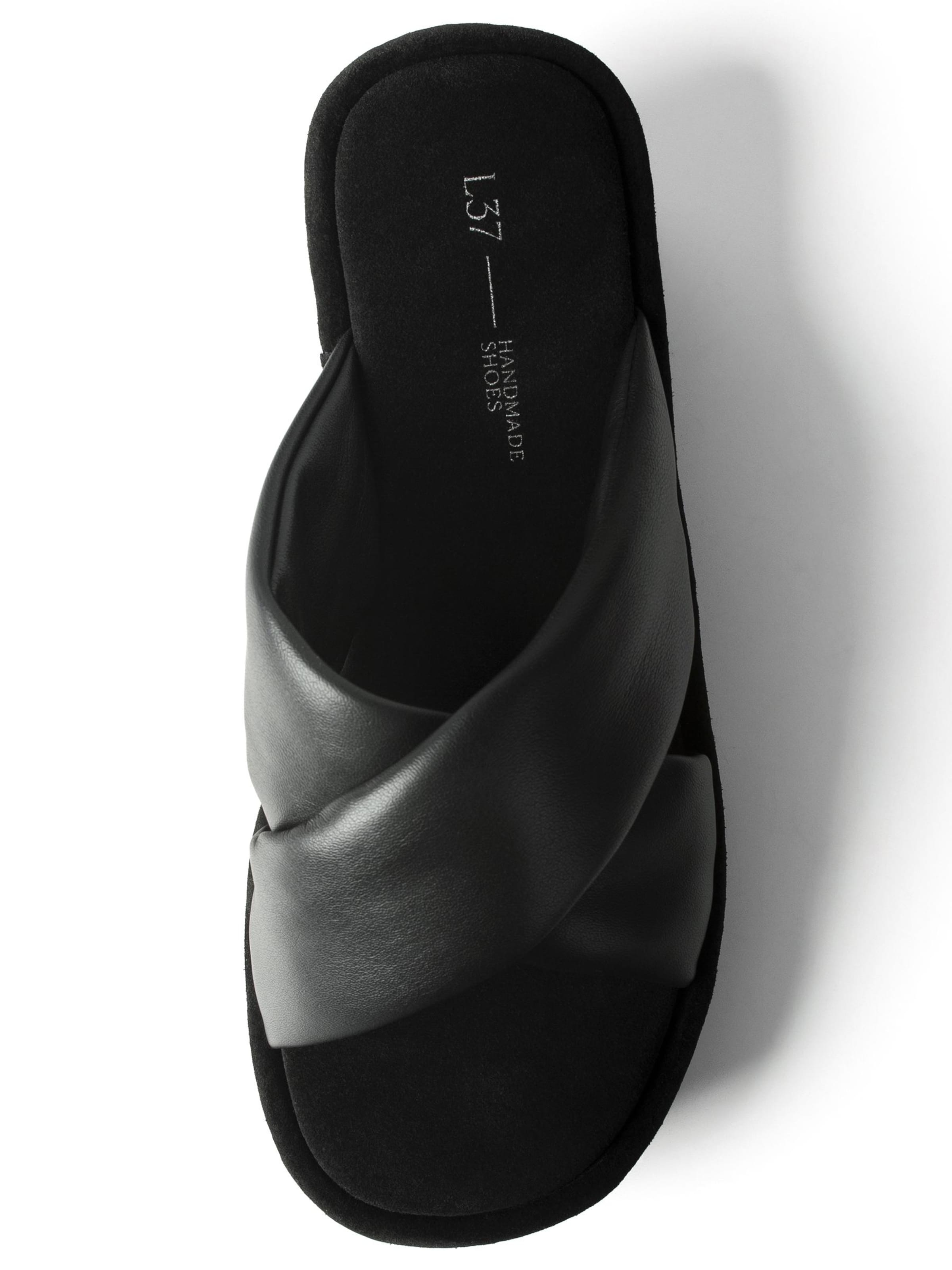 L37 HANDMADE SHOES - Zapatos abiertos 'MOON OVER TOKYO' en negro