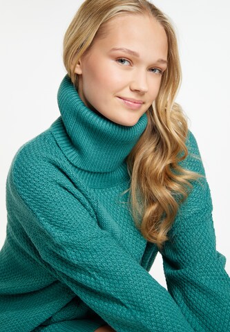 MYMO Knitted dress 'Biany' in Green