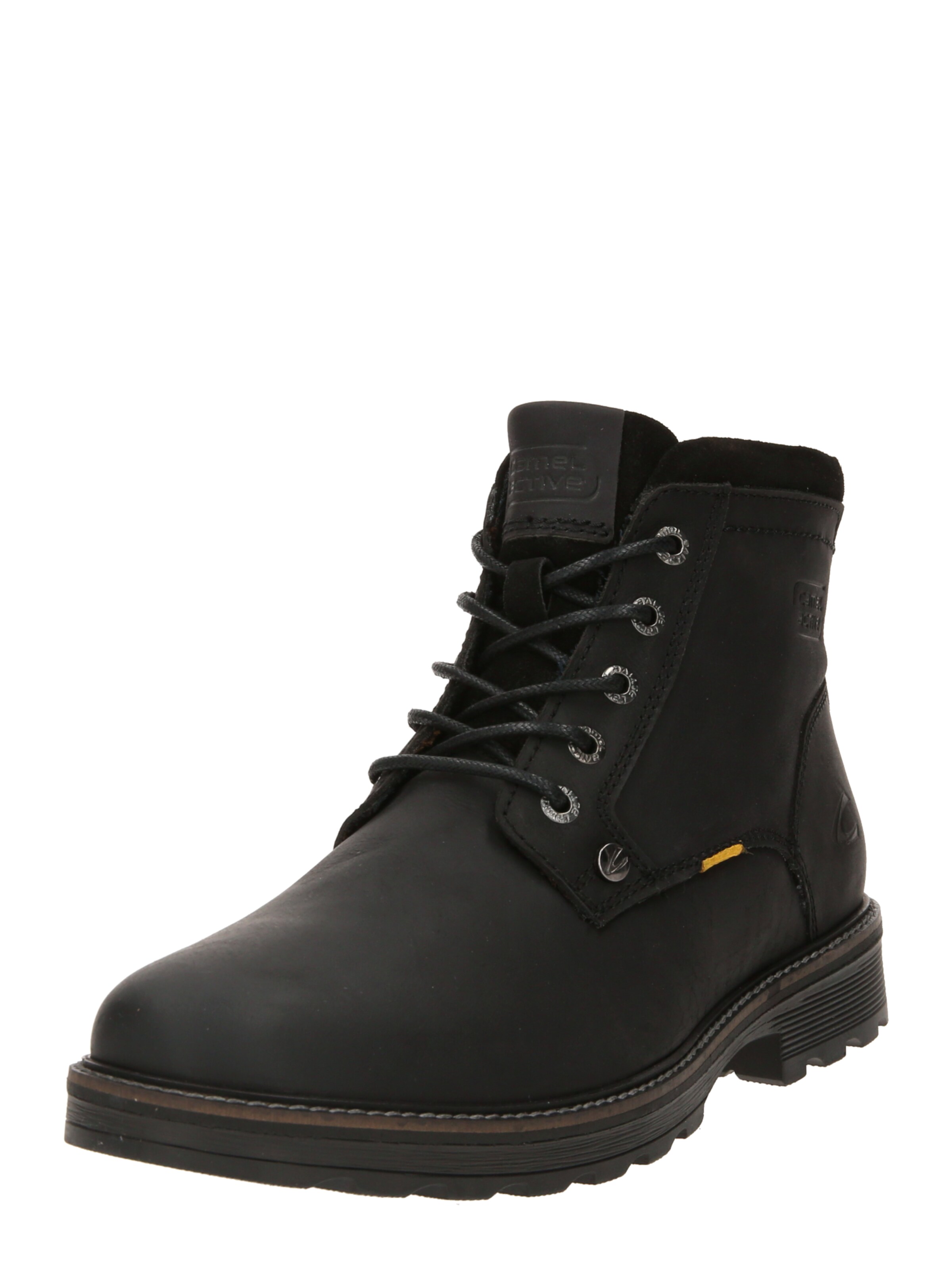 CAMEL ACTIVE Lace-up boots in Black: front